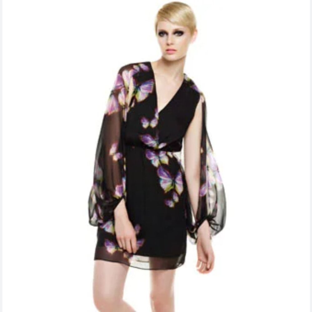 Erin Fetherston Faux Wrap Butterfly Dress Size 4